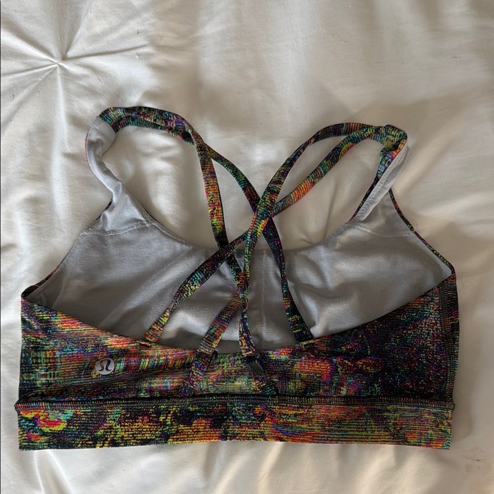 Colorful Abstract Sports Bra - Picture 2 of 4